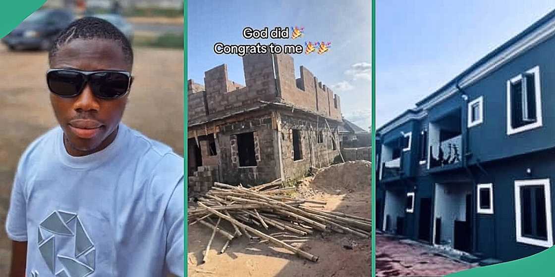 Nigerian man builds magnificent storey building Nigerian man builds magnificent storey building