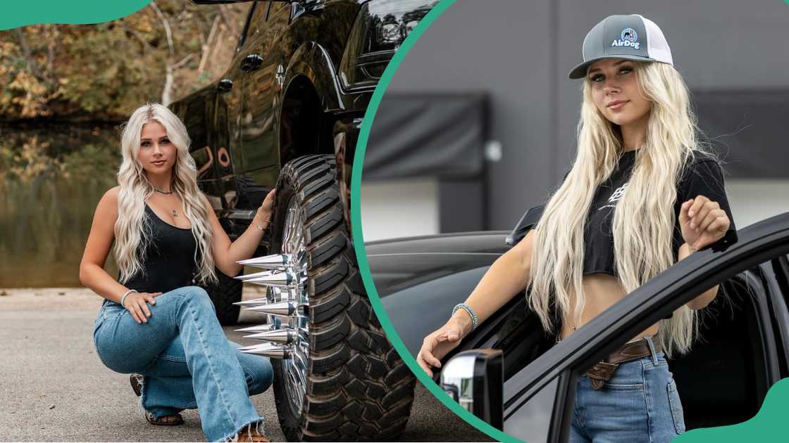 Lindsay Bercosky on 26 September 2024 (L). Lindsay Bercosky on 12 June 2024 (R).