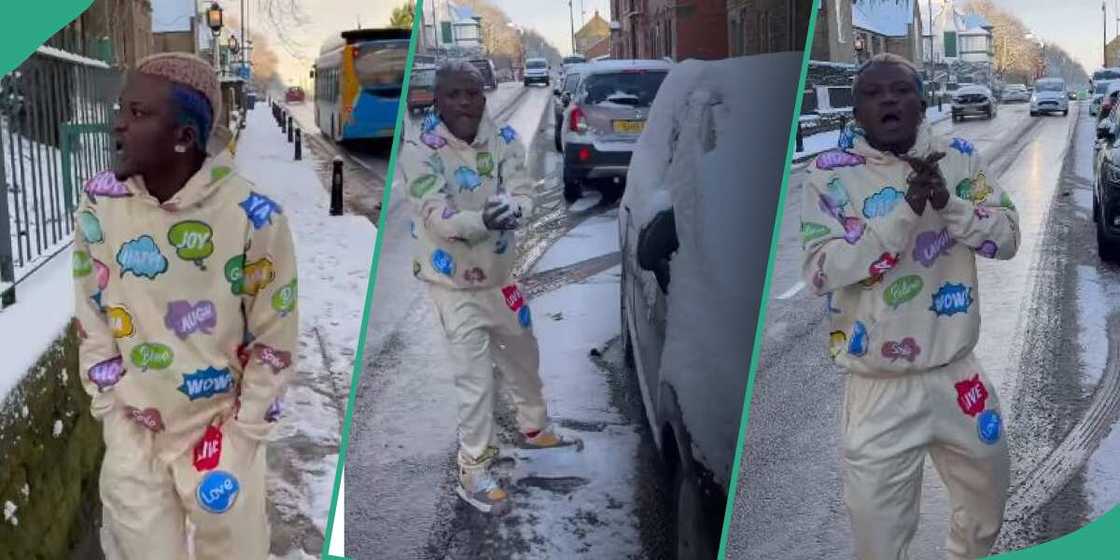 Portable in the snow in the UK