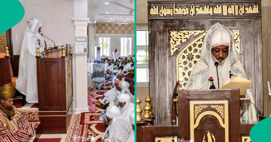Sanusi II ya buɗe sabon masallacin Juma'a Sanusi II ya buɗe sabon masallacin Juma'a