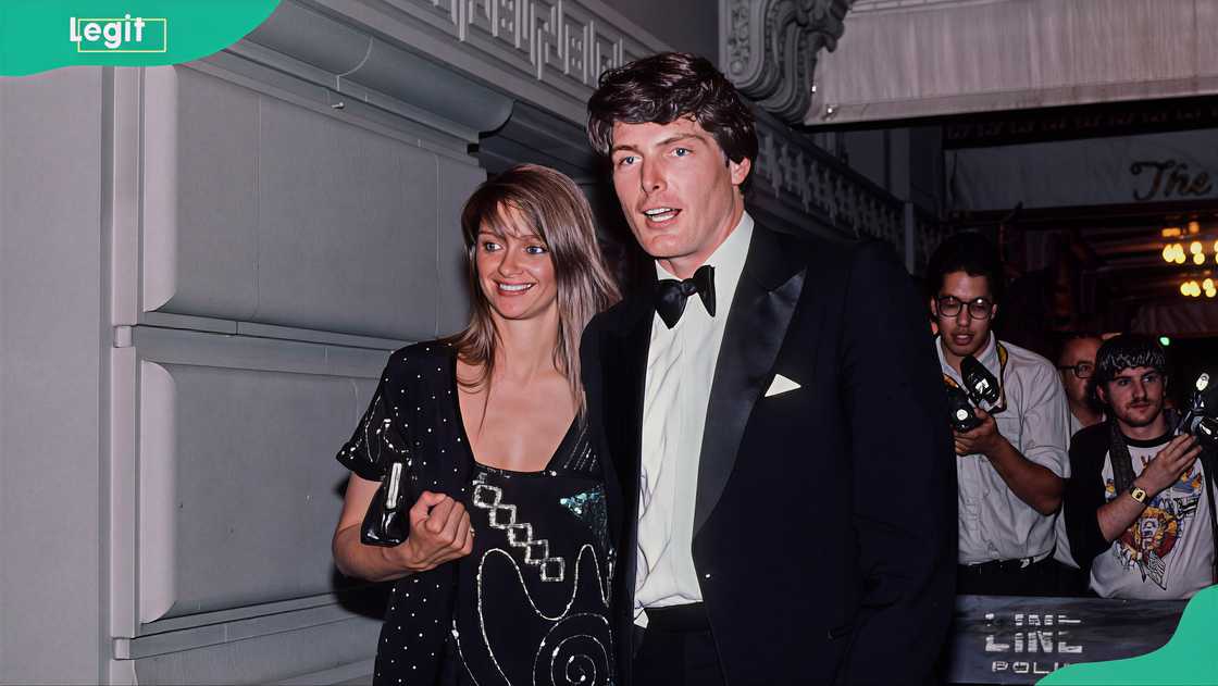 Gae Exton and Christopher Reeve at the Beverly Hills Hotel Gae Exton and Christopher Reeve at the Beverly Hills Hotel