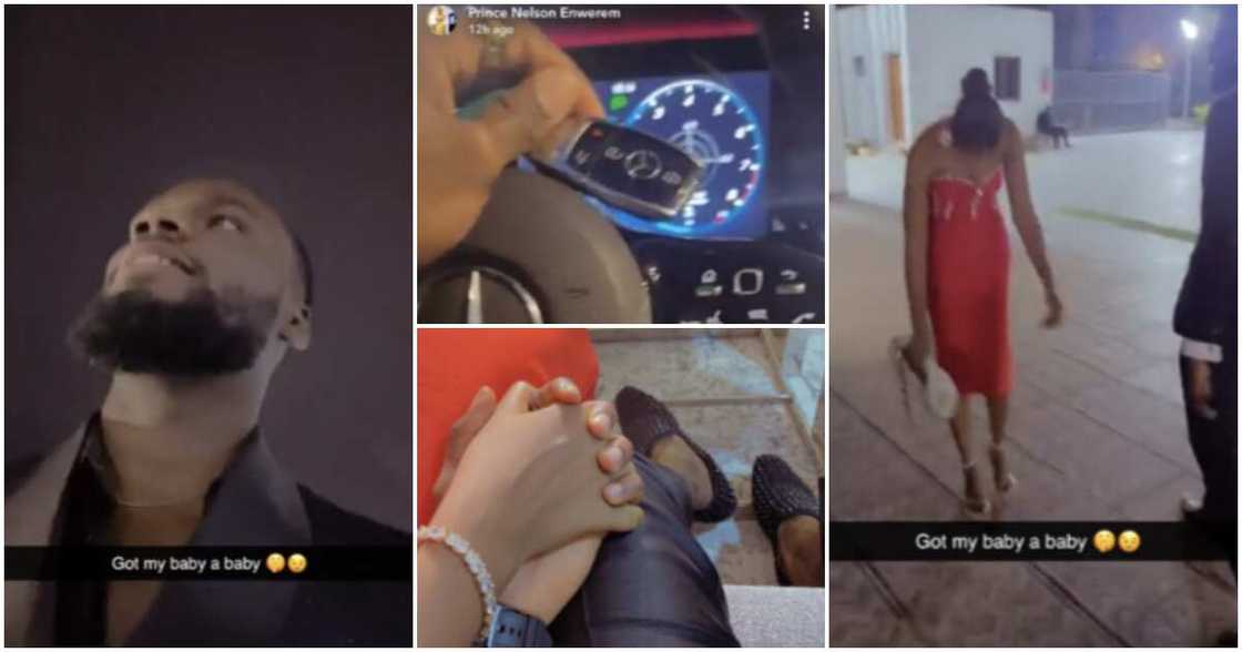 BBNaija's Prince buys car for baby. BBNaija's Prince buys car for baby.