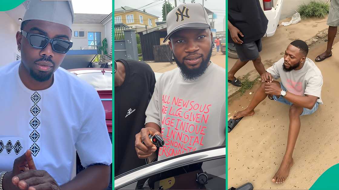 A kind man buys a car for his friend and posts how the latter reacted to the surprise. A kind man buys a car for his friend and posts how the latter reacted to the surprise.