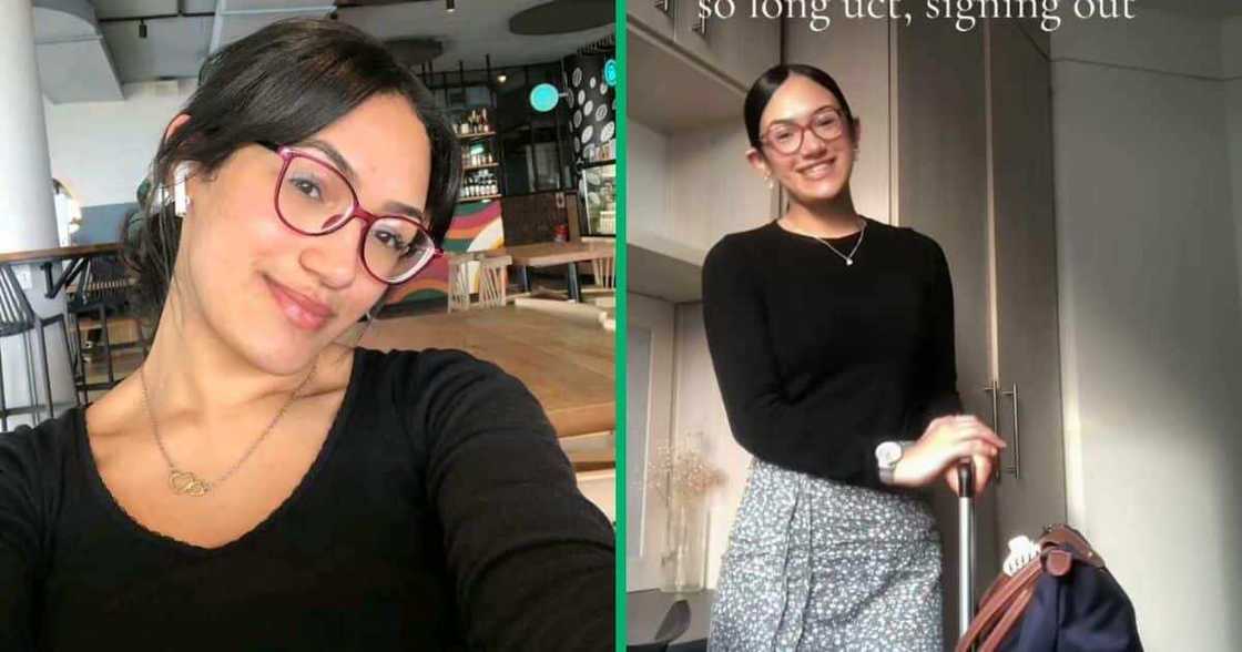 A lovely woman obtains two degrees in four years at 21. A lovely woman obtains two degrees in four years at 21.