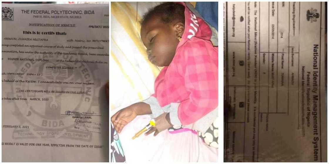 Female Graduate Cries out Again, Says She Needs Only 15k for Her Sick Daughter's Treatment, Nigerians React Female Graduate Cries out Again, Says She Needs Only 15k for Her Sick Daughter's Treatment, Nigerians React
