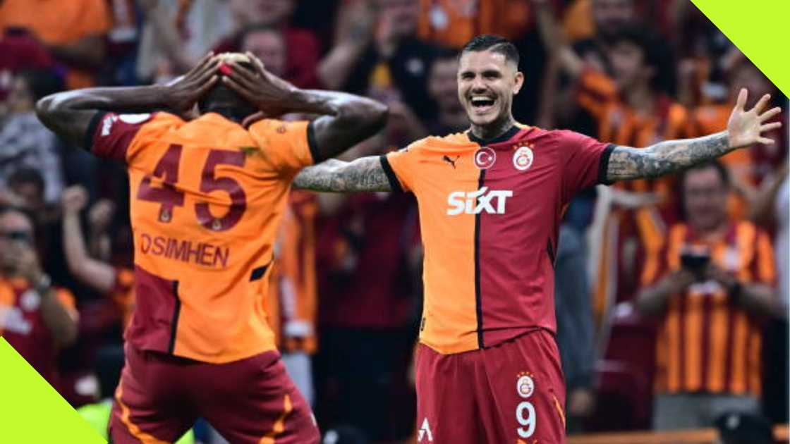 Victor Osimhen, Mauro Icardi, Galatasaray, Turkey Victor Osimhen, Mauro Icardi, Galatasaray, Turkey