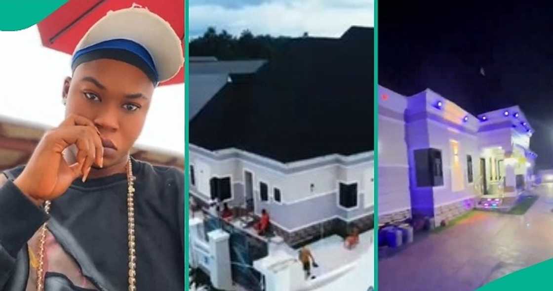 Man celebrates house opening in video Man celebrates house opening in video