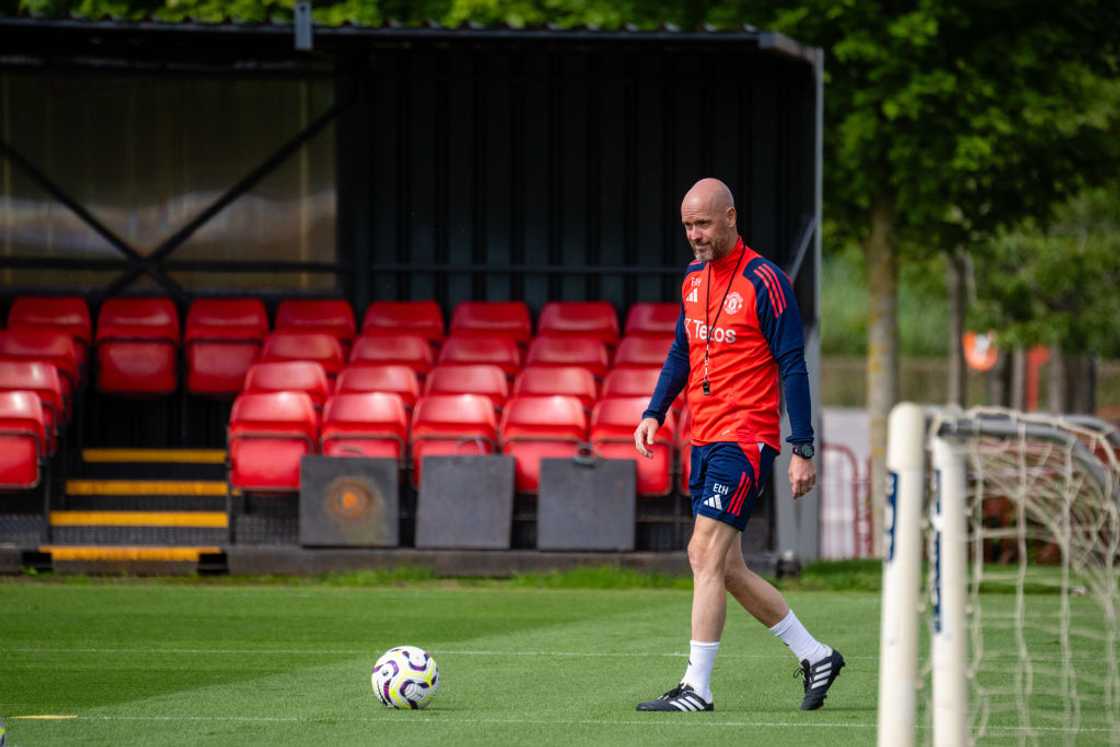 Erik ten Hag, Manchester United fans in Uganda. Erik ten Hag, Manchester United fans in Uganda.