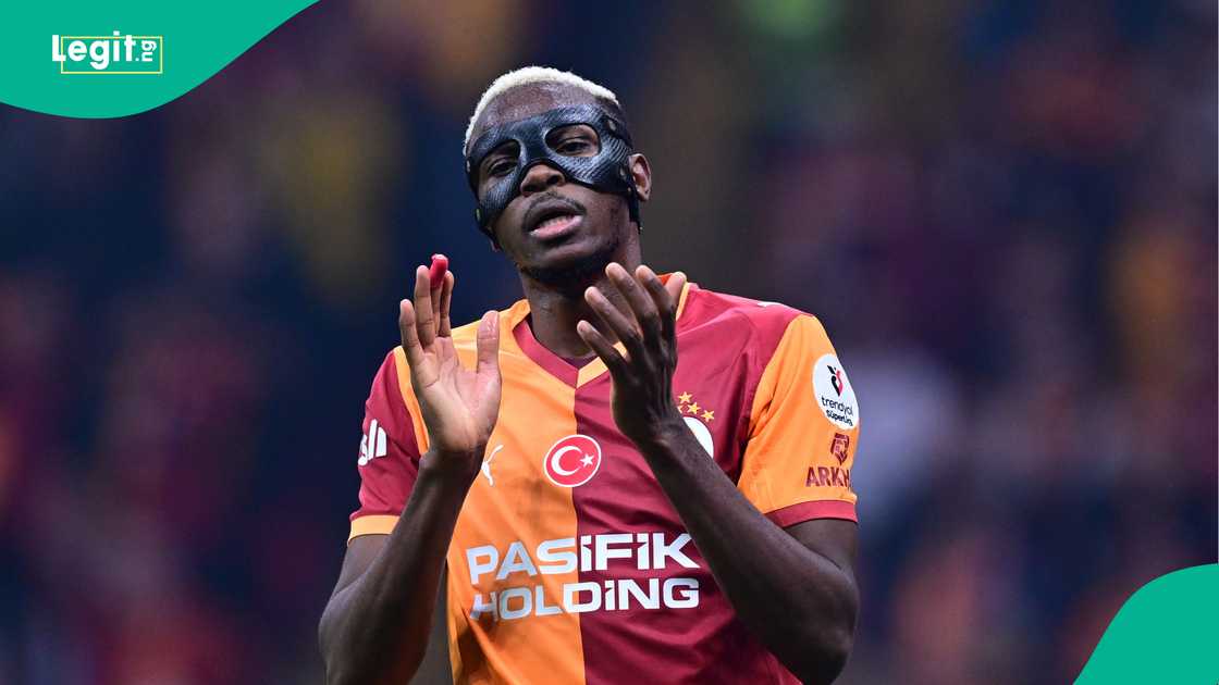 Victor Osimhen, Galatasaray, Trabzonspor, Rams Park, Istanbul, Turkiye, Super Lig. Victor Osimhen, Galatasaray, Trabzonspor, Rams Park, Istanbul, Turkiye, Super Lig.