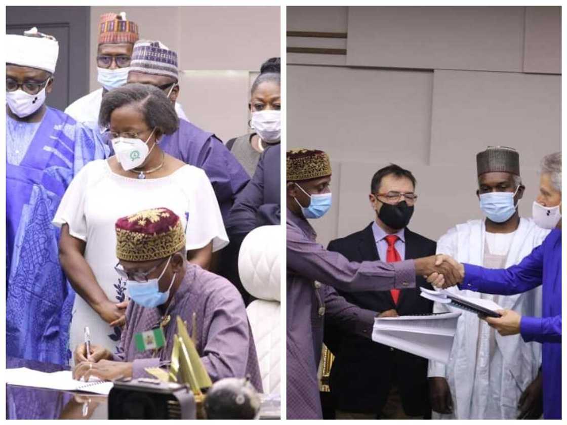 FG ta rattaba hannu kan kwangilar gina layin jirgin kasa daga Kano - Maradi da Kano - Dutse FG ta rattaba hannu kan kwangilar gina layin jirgin kasa daga Kano - Maradi da Kano - Dutse