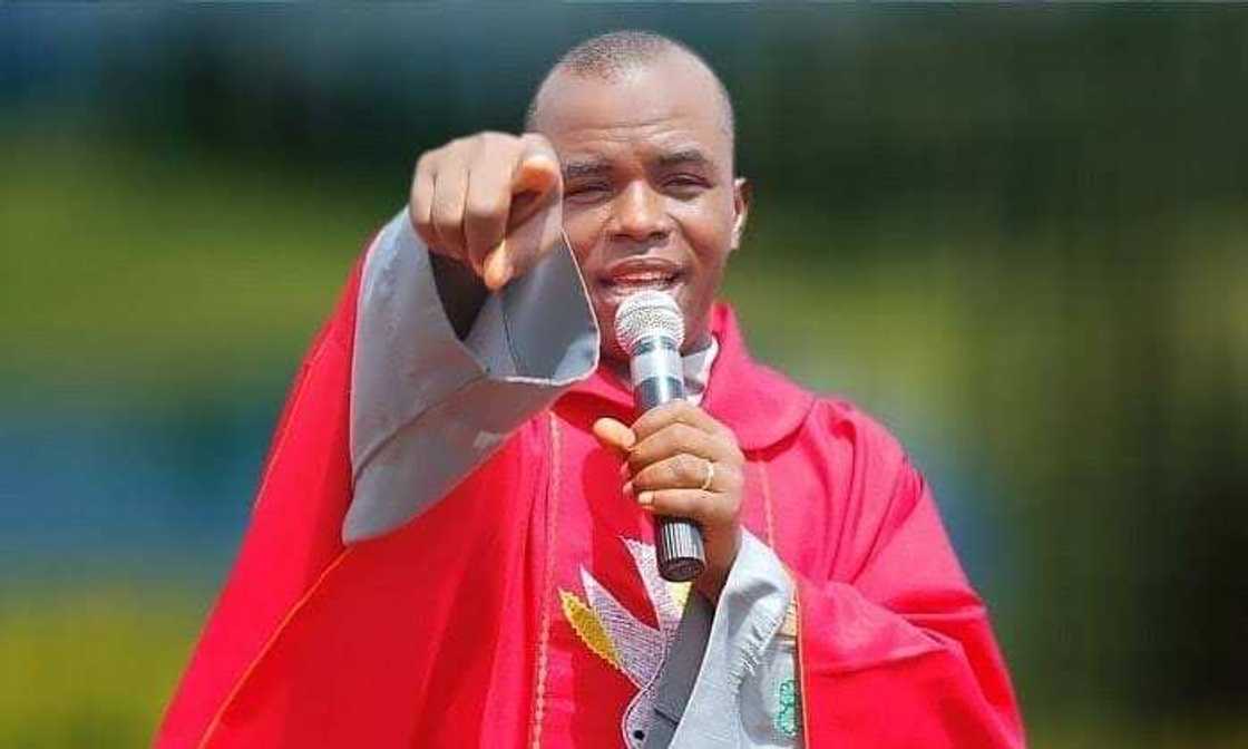 The Spiritual Director of the Adoration Ministry Enugu Nigeria, Fr Ejike Mbaka, Enugu Diocesan Bishop, Most Rev Callistus Onaga, Peter Obi The Spiritual Director of the Adoration Ministry Enugu Nigeria, Fr Ejike Mbaka, Enugu Diocesan Bishop, Most Rev Callistus Onaga, Peter Obi