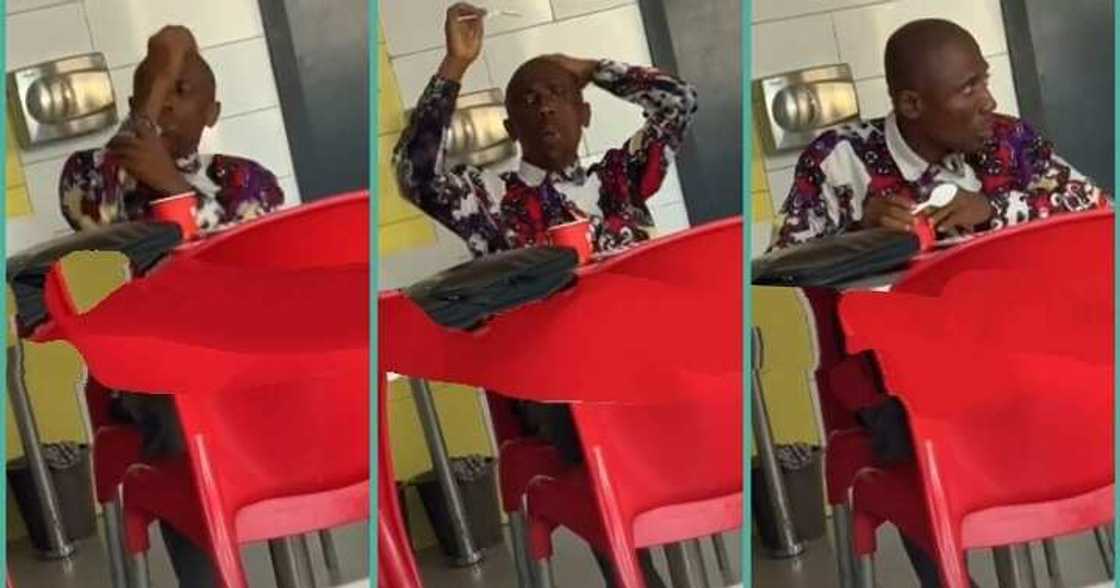 Nigerian man's video at restaurant goes viral Nigerian man's video at restaurant goes viral
