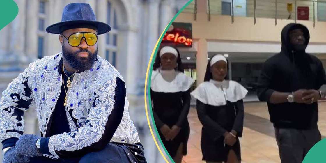 Harrysong's new song causes uproar. Harrysong's new song causes uproar.