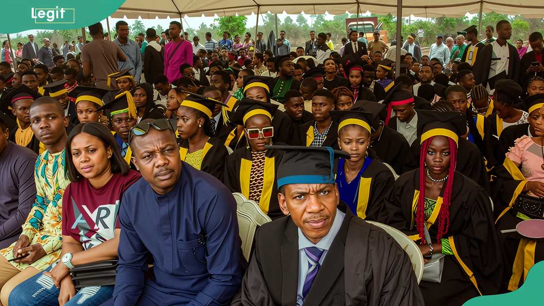 Students attending a graduation ceremony at Federal University of Technology Owerri