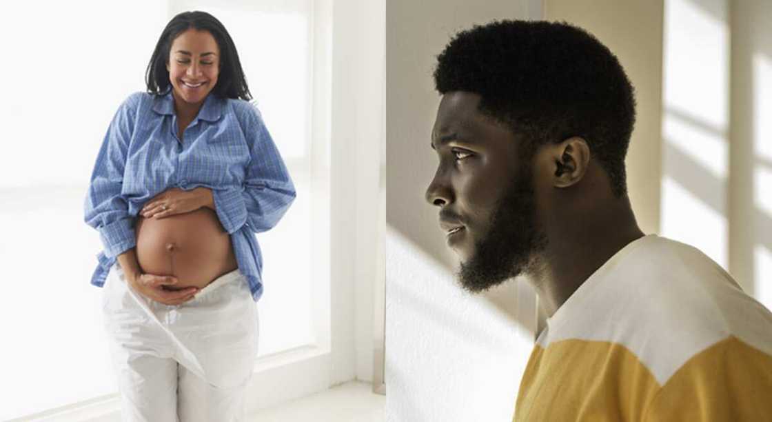 Photos of a pregnant woman. Photos of a pregnant woman.