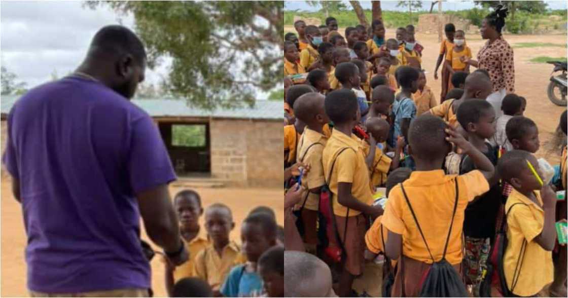Michelle Troxclair: Kind Woman Gives Lunch, School Supplies and Backpacks to Pupils in Volta School Michelle Troxclair: Kind Woman Gives Lunch, School Supplies and Backpacks to Pupils in Volta School