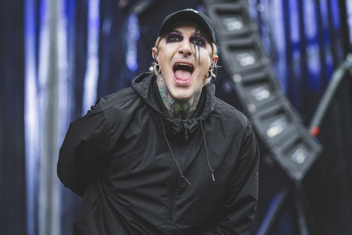 Chris Cerulli of the American metalcore band Motionless in White performs in concert during Resurrection Fest in Viveiro