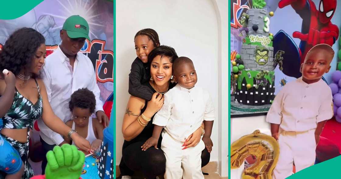 Regina Daniels celebrates her son's birthday in grand style. Regina Daniels celebrates her son's birthday in grand style.