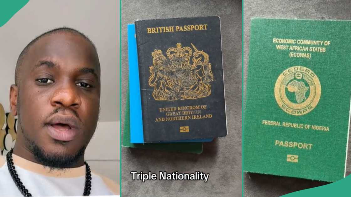 Man becomes a citizen of three countries. Man becomes a citizen of three countries.
