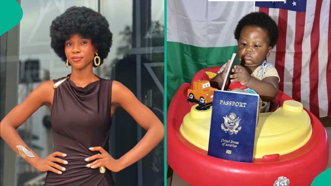 Woman Who Married American Man Gets Son's U.S Passport After Giving Birth in Nigeria, Shares Process