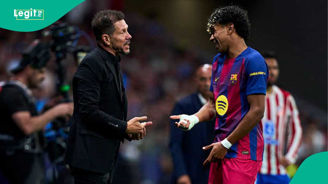 Lamine Yamal, Diego Simeone, Ademola Lookman, Barcelona, Atletico Madrid, UCL Lamine Yamal, Diego Simeone, Ademola Lookman, Barcelona, Atletico Madrid, UCL