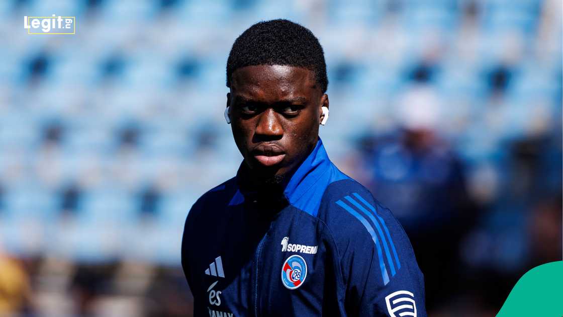 Mamadou Sarr, Strasbourg, Paris Saint-Germain, Stade de la Meinau, France Mamadou Sarr, Strasbourg, Paris Saint-Germain, Stade de la Meinau, France
