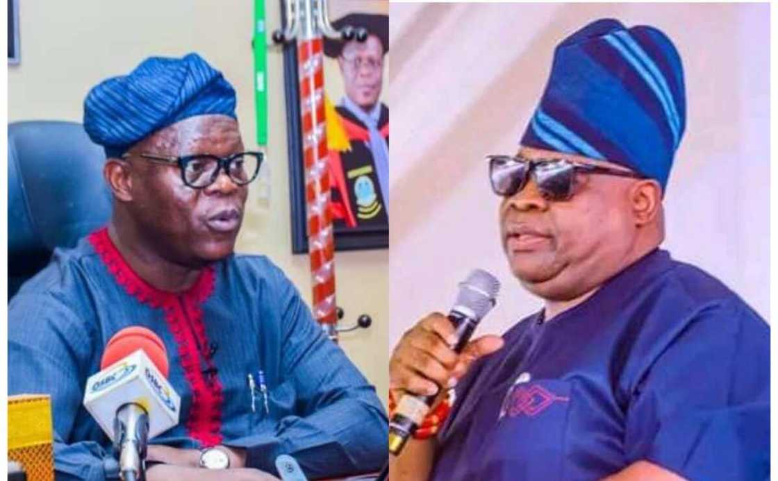 Sanata Basiru ya yi martani kan abinda ya faru tsakaninsa da Adeleke Sanata Basiru ya yi martani kan abinda ya faru tsakaninsa da Adeleke