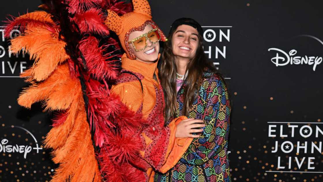 Jojo Siwa and Avery Cyrus in Los Angeles, California. Jojo Siwa and Avery Cyrus in Los Angeles, California.