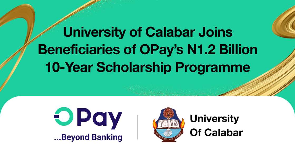 University of Calabar Joins Beneficiaries of OPay’s N1.2 Billion 10-Year Scholarship Programme University of Calabar Joins Beneficiaries of OPay’s N1.2 Billion 10-Year Scholarship Programme