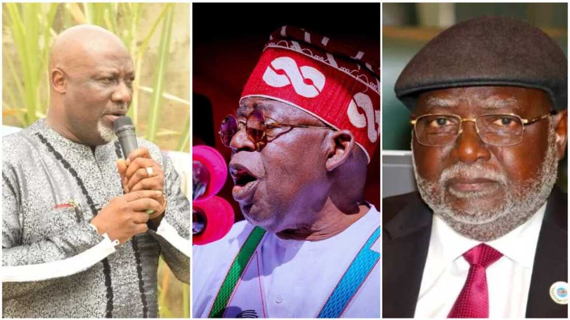 Bola Tinubu/Justice Olukayode Ariwoola/Dino Melaye/2023 Election/PDP/APC Bola Tinubu/Justice Olukayode Ariwoola/Dino Melaye/2023 Election/PDP/APC