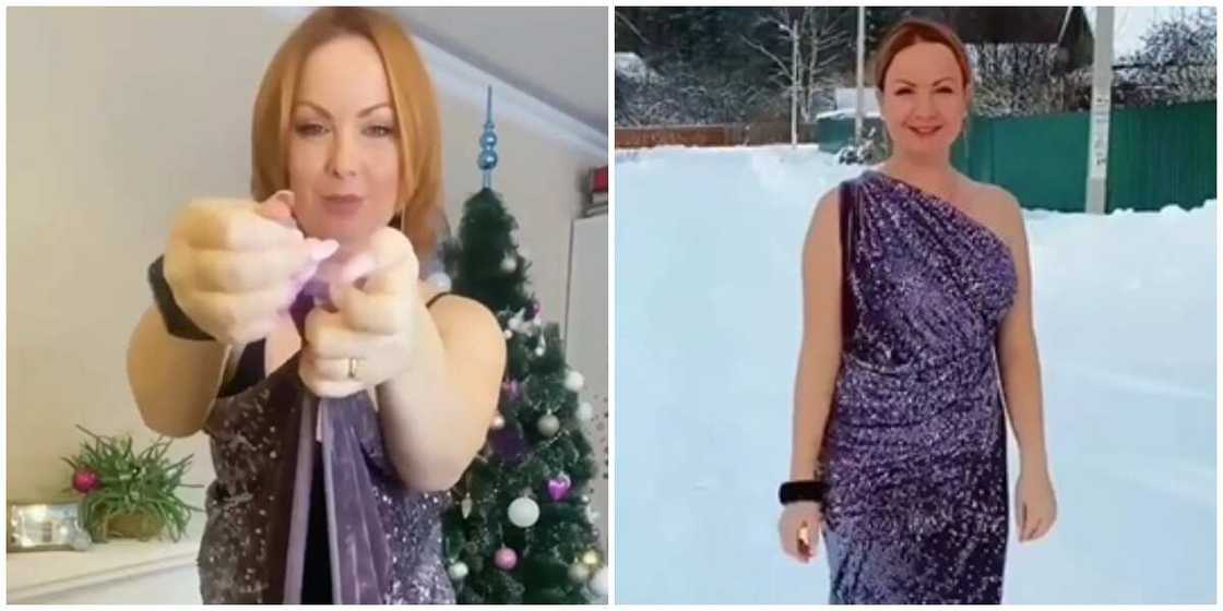 Photos of a lady in sequin dress. Photos of a lady in sequin dress.