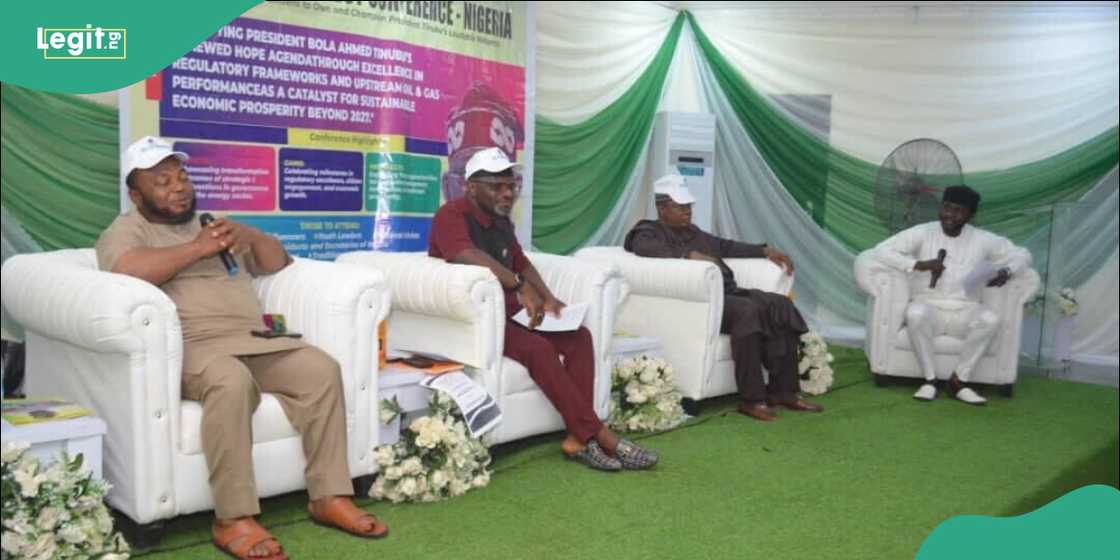 Co-Convener Mallam Nasir Abdulquadri addressing delegates on sustaining progress in Nigeria’s oil and gas sector.