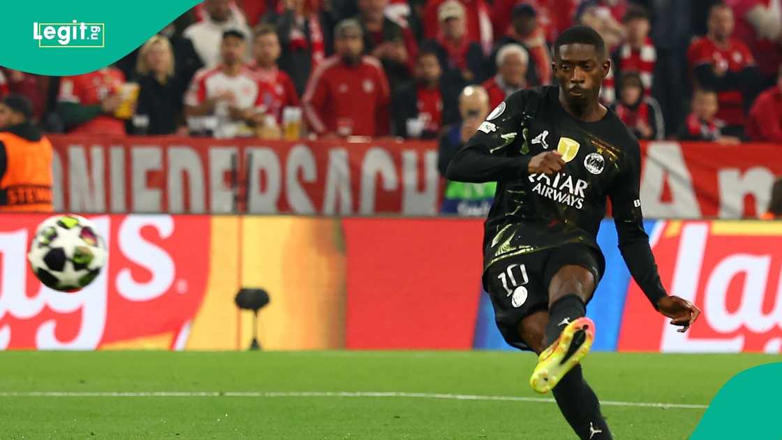 Ousmane Dembele, Paris Saint-Germain, Bayern Munich, UEFA, Champions League, football. Ousmane Dembele, Paris Saint-Germain, Bayern Munich, UEFA, Champions League, football.