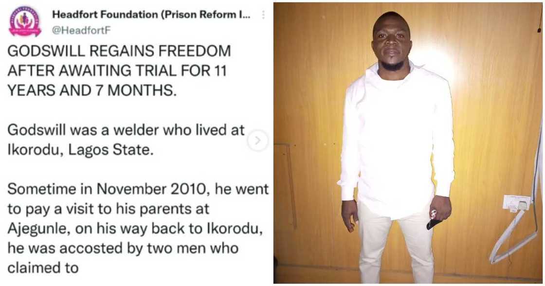 Mna spends11 years and 7 months in prison, Godswill, Ikoyi prison, welder Mna spends11 years and 7 months in prison, Godswill, Ikoyi prison, welder