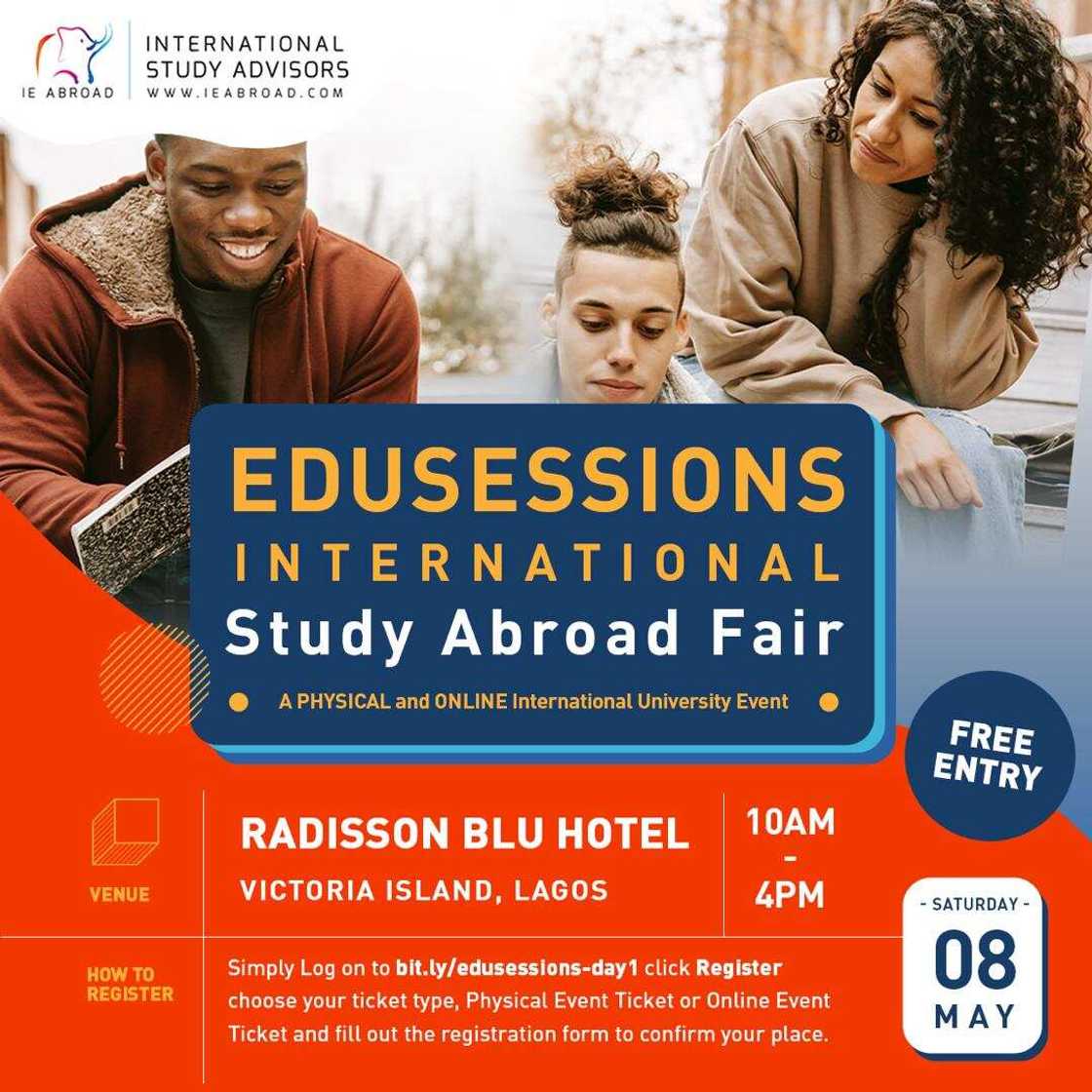 IE Abroad holds Nigeria Edusession fair (Virtual & Physical) with 27 foreign universities across the globe IE Abroad holds Nigeria Edusession fair (Virtual & Physical) with 27 foreign universities across the globe
