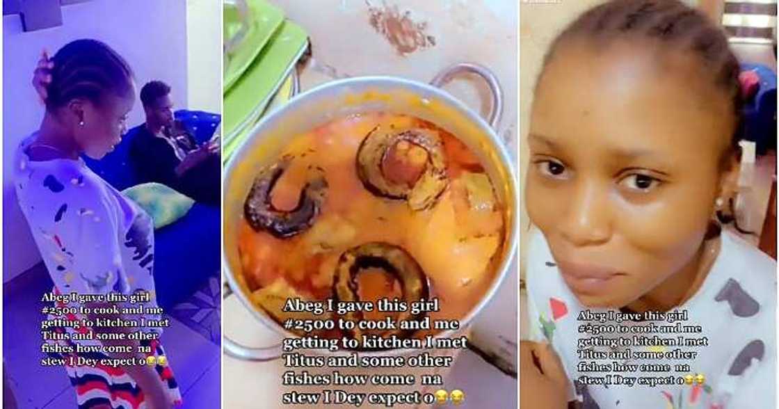 Lady cooks food with N2,500
