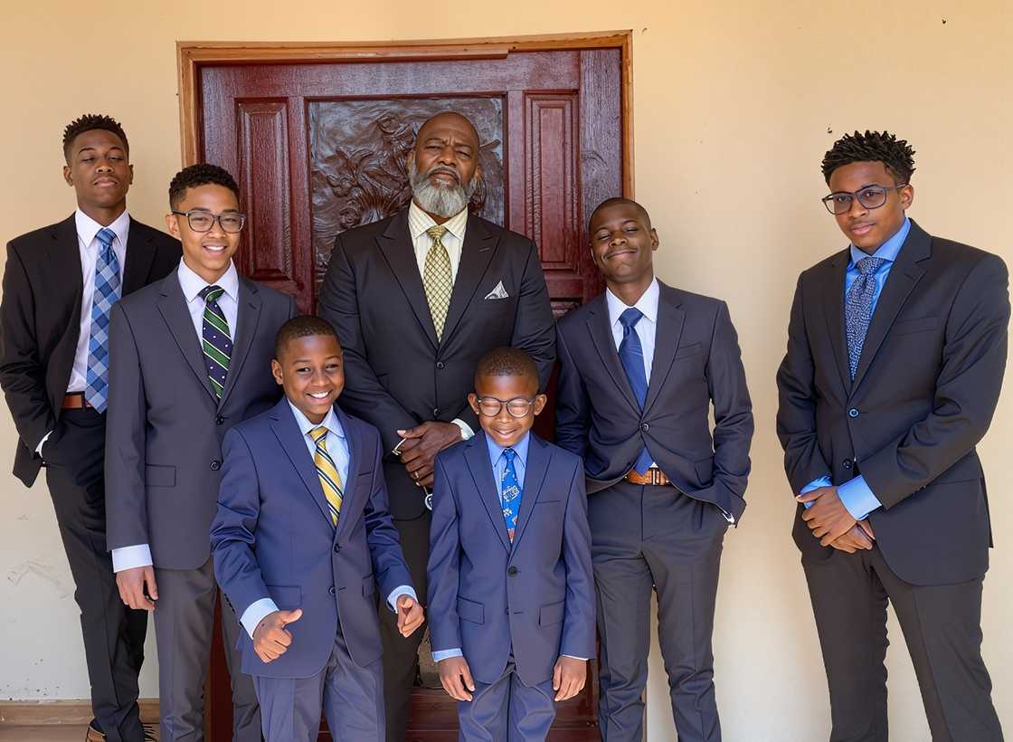 Voddie Baucham and his kids posing for a picture Voddie Baucham and his kids posing for a picture