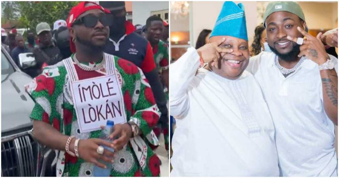 Davido and uncle senator Adeleke