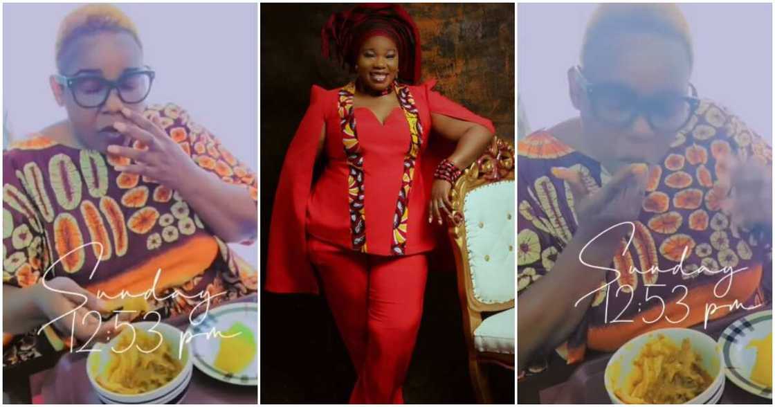 Actress Ada Ameh's last meal. Actress Ada Ameh's last meal.