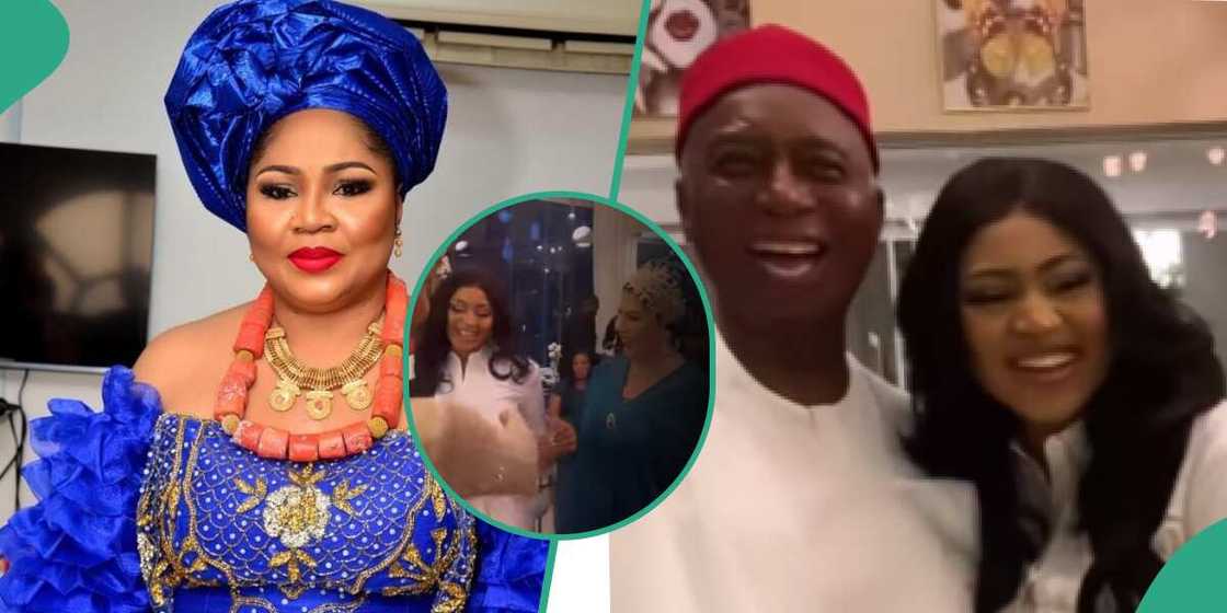 Regina Daniels' mum, Regina Daniels and her husband Regina Daniels' mum, Regina Daniels and her husband