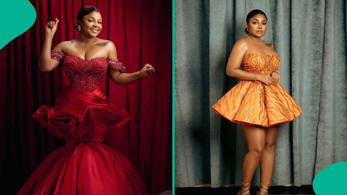 Bimbo Ademoye flaunts her curves in show-stopping outfits