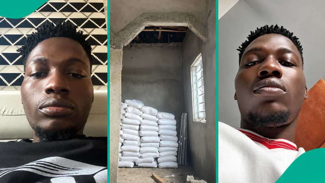 Nigerian man cries out as his money finishes while building house.