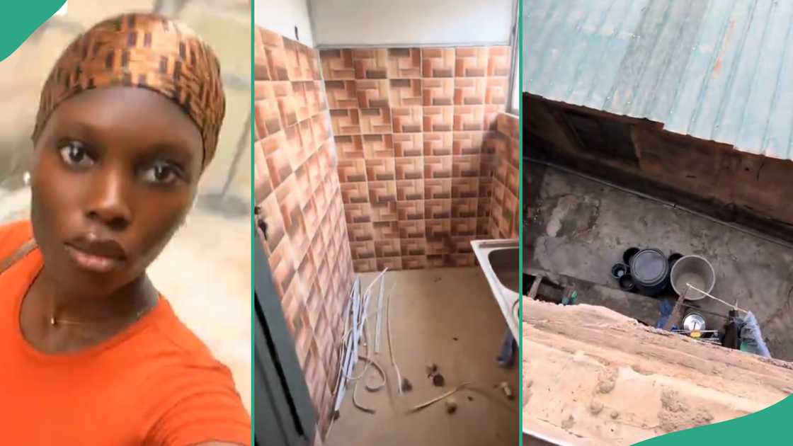 Lady shares video of apartment she saw in Lagos.