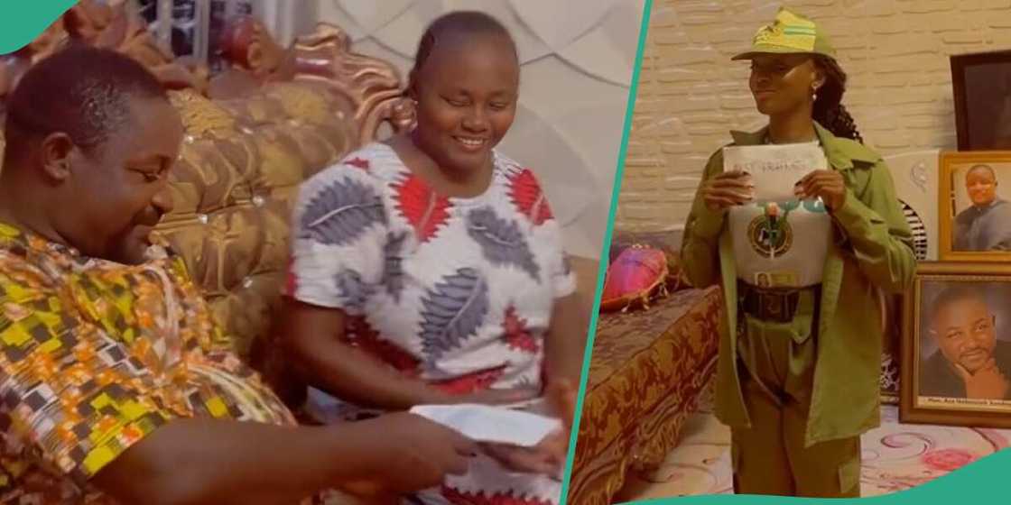 Nigerian parents shared the first salary of their NYSC daughter Nigerian parents shared the first salary of their NYSC daughter