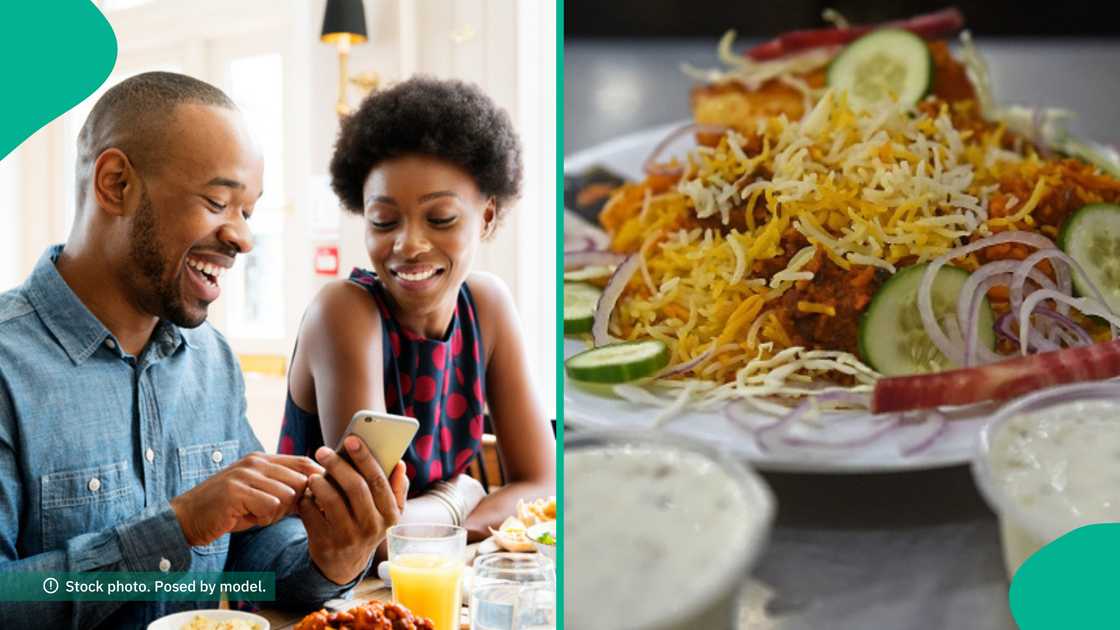Lady went on date with man and pays for her own food. Lady went on date with man and pays for her own food.