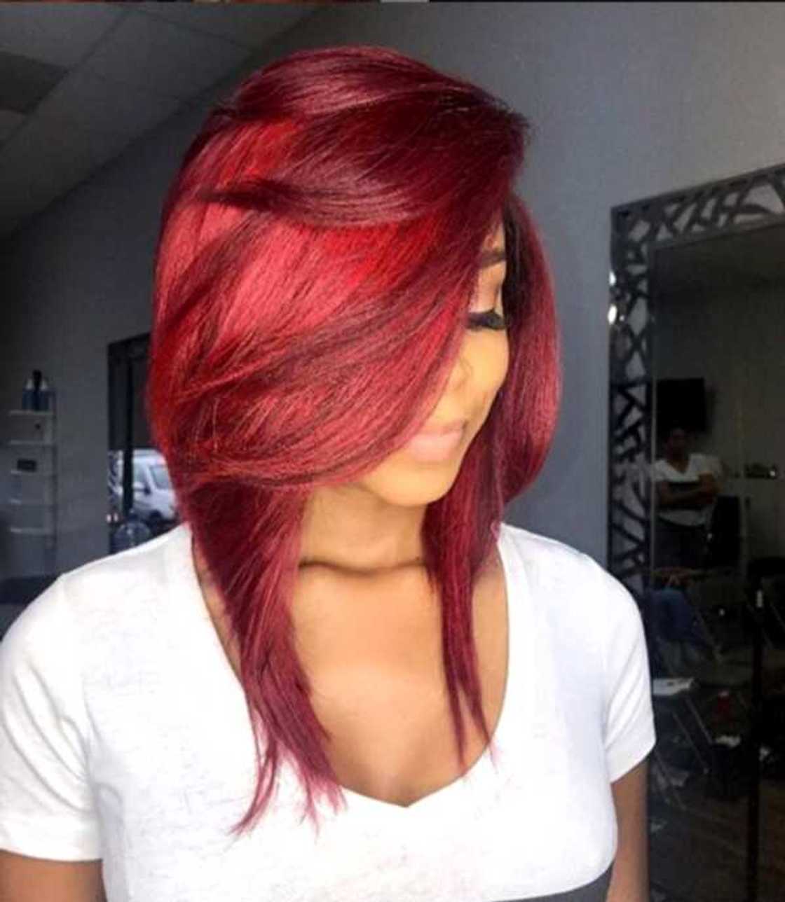 burgundy hair color