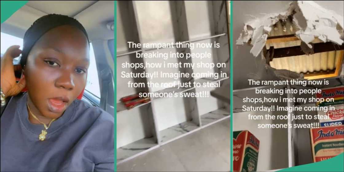 Woman shares painful video of her burgled shop Woman shares painful video of her burgled shop