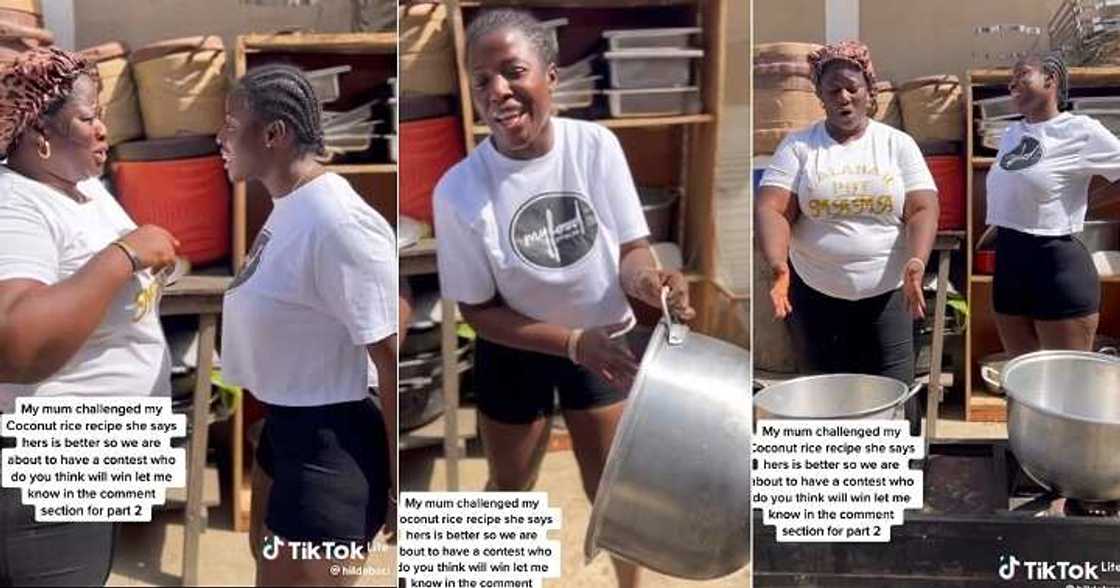 Hilda Baci and mum tackle each other over coconut rice Hilda Baci and mum tackle each other over coconut rice