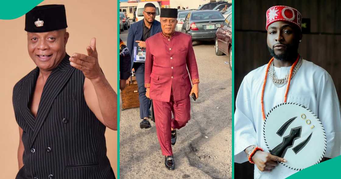 Cubana Chiefpriest shares video from Davido's meeting with Bright Chimezie. Cubana Chiefpriest shares video from Davido's meeting with Bright Chimezie.