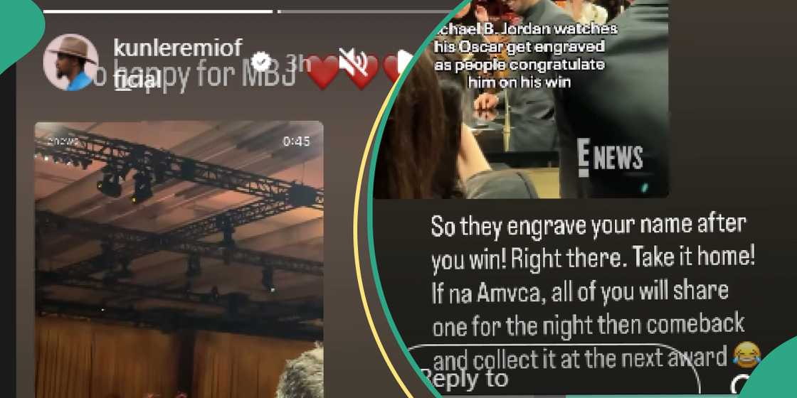 Kunle Remi applauds Michael B. Jordan’s Oscars feat, sparks debate with AMVCA comment